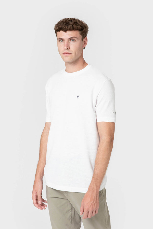 CAMISETA CUADRILLÉ BLANCA