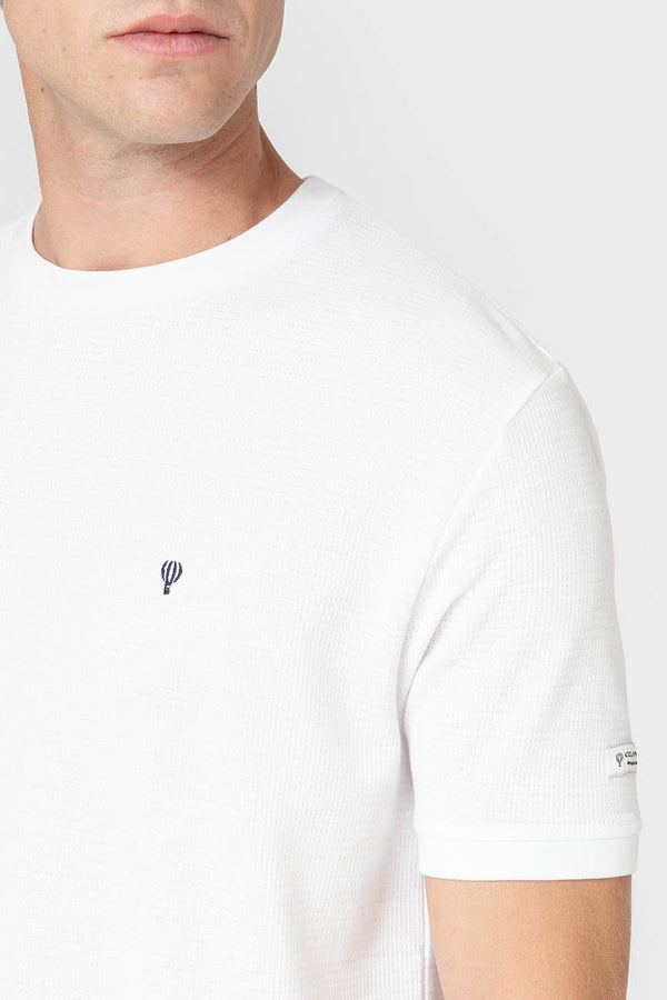 CAMISETA CUADRILLÉ BLANCA