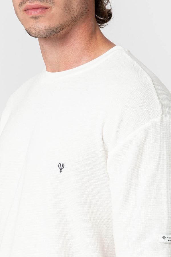 CAMISETA CUADRILLÉ BLANCA
