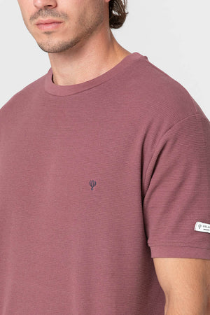 CAMISETA CUADRILLÉ BURDEOS