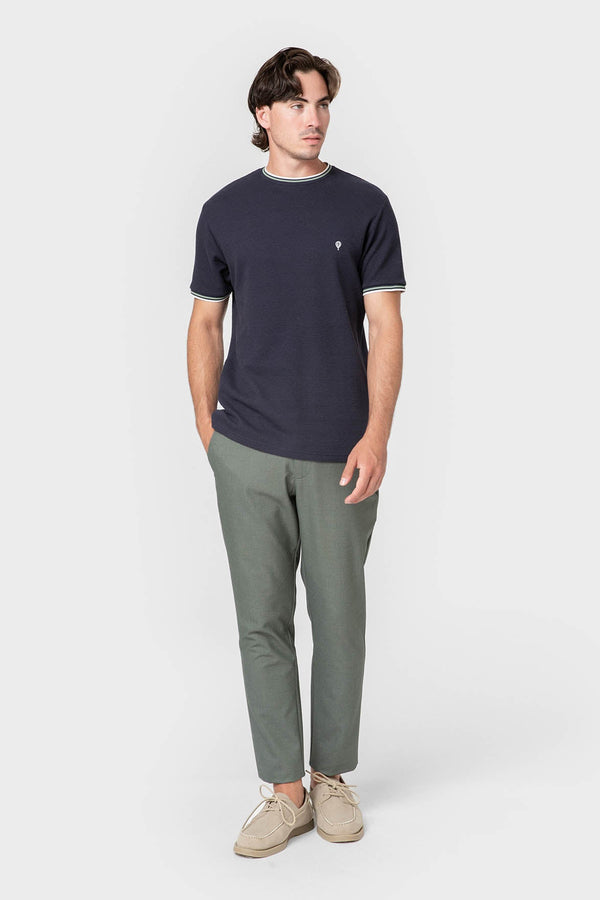 CAMISETA ESTRUCTURA RIBETE BICOLOR