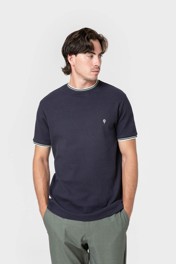 CAMISETA ESTRUCTURA RIBETE BICOLOR