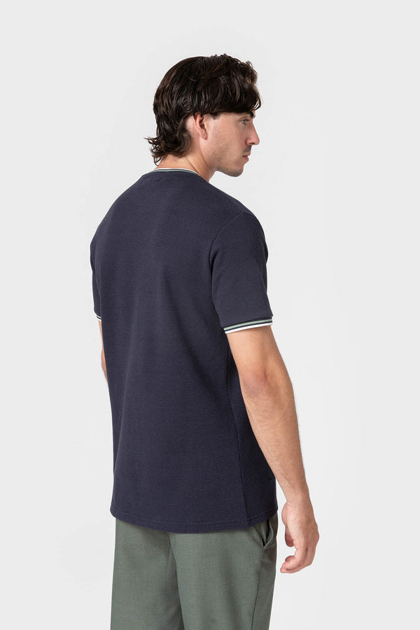 CAMISETA ESTRUCTURA RIBETE BICOLOR