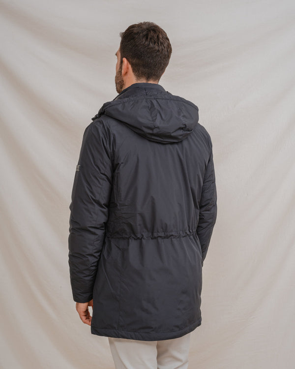 PARKA AZUL CAPUCHA