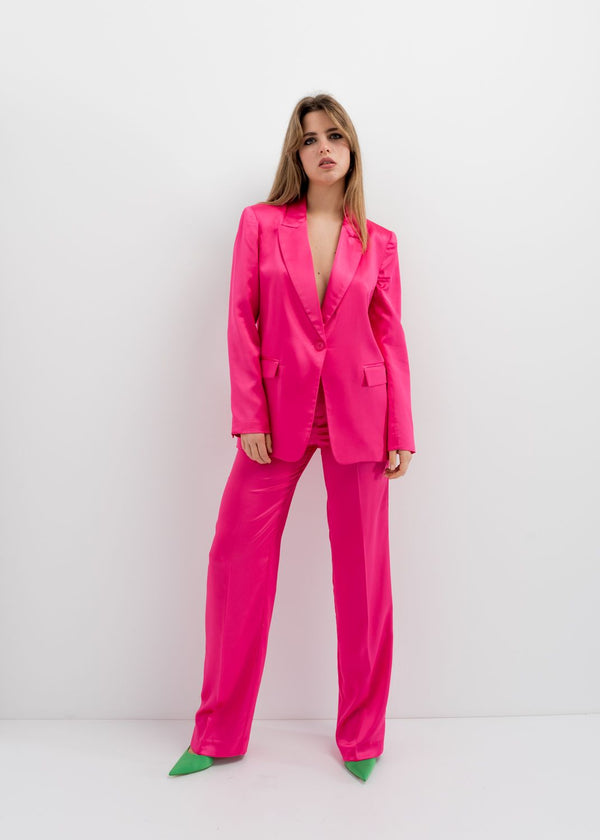 SATIN STRAIGHT PANTS