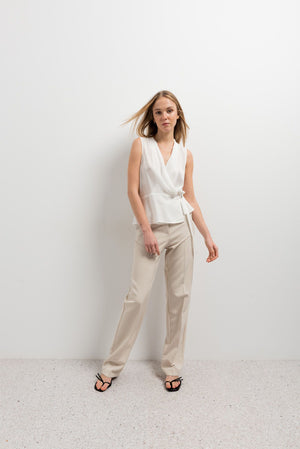 Chemisier croisé avec boucle