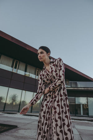 PRINTED SHIRT DRESS
