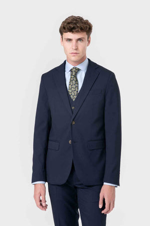 AMERICANA TRAJE AZUL OJO PERDIZ