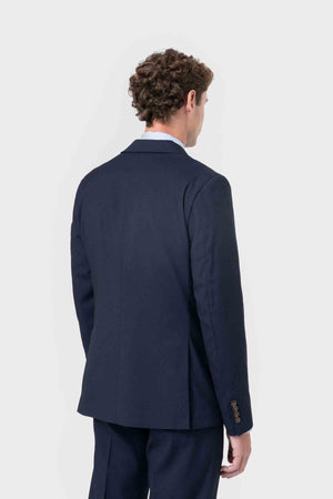 AMERICANA TRAJE AZUL OJO PERDIZ
