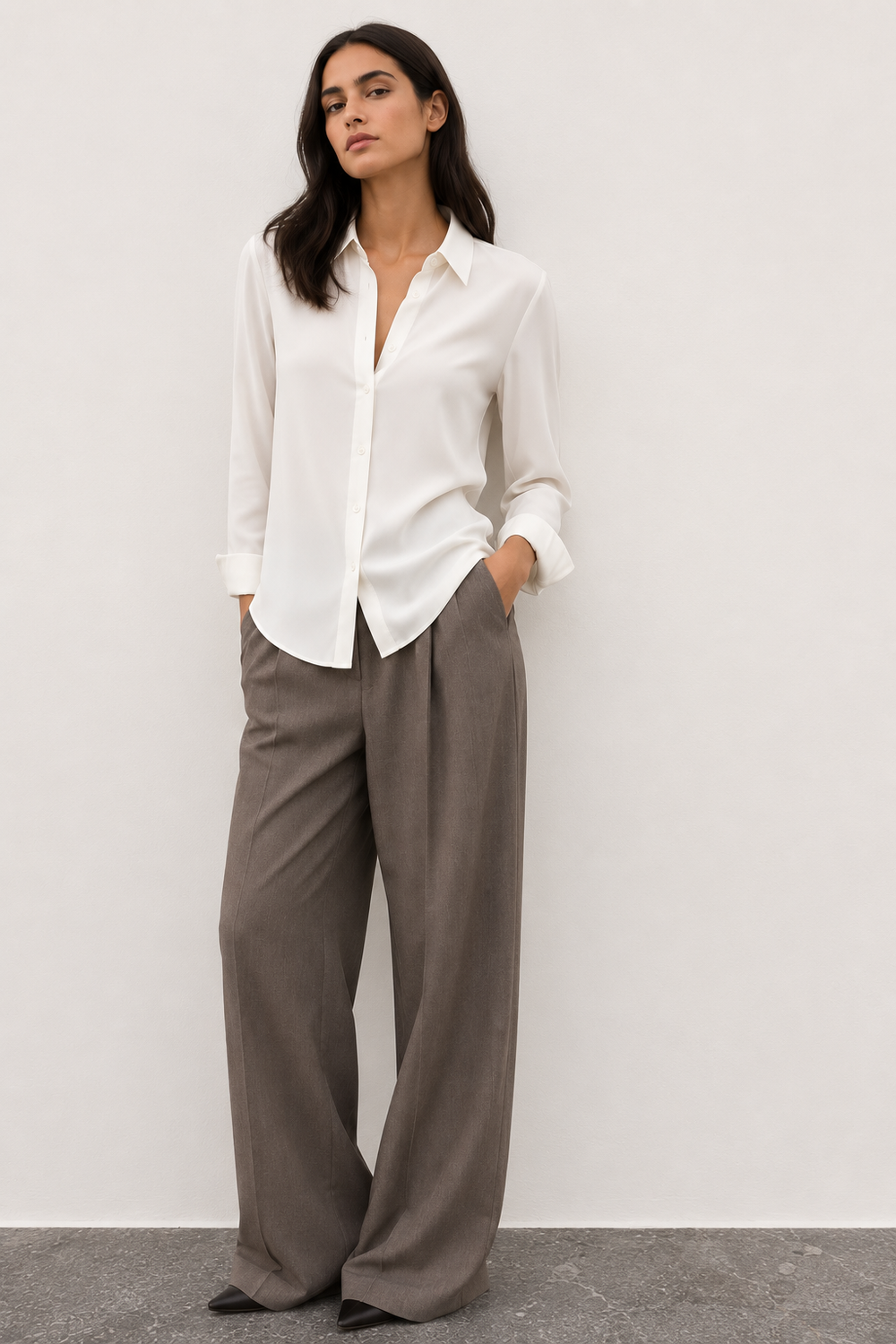 CAMISA TEXTURA CON PLIEGUES