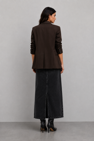 FALDA MIDI DENIM