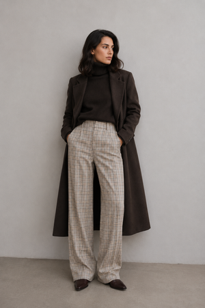 PANTALÓN PINZAS CUADROS