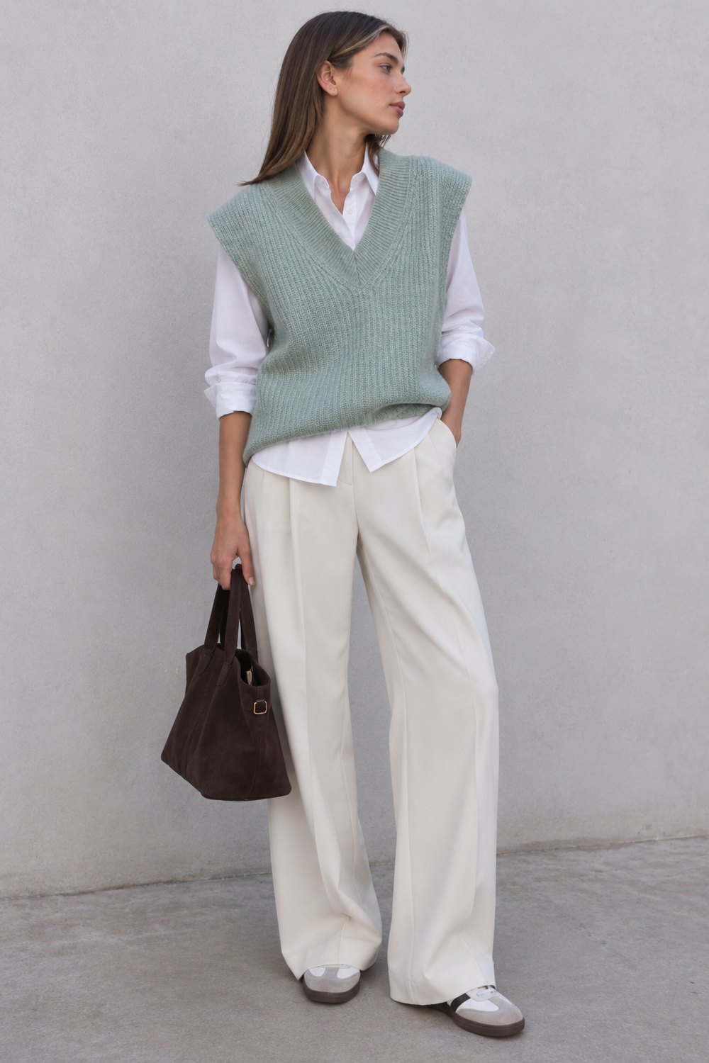CHALECO PUNTO OVERSIZE