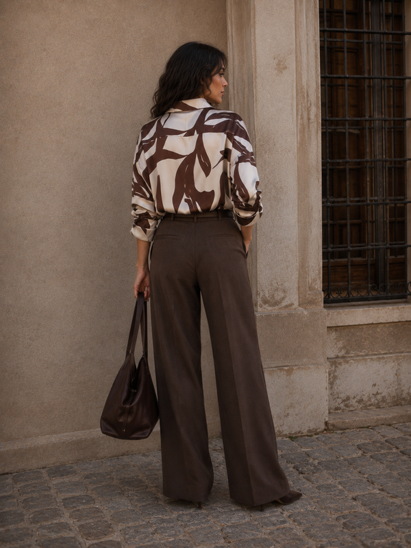 BLUSA SATINADA ESTAMPADA