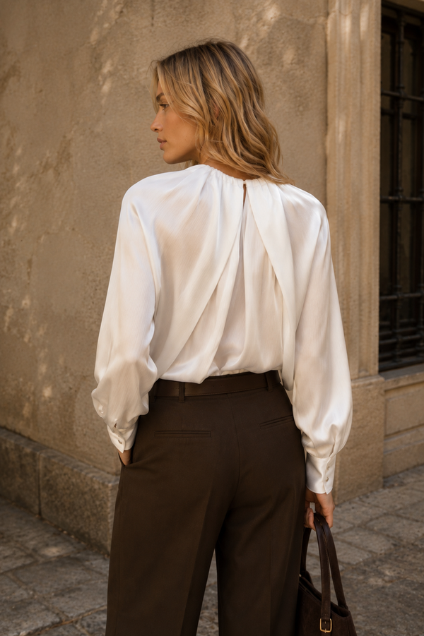 BLUSA SATINADA