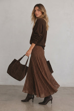 FALDA MIDI LUNARES