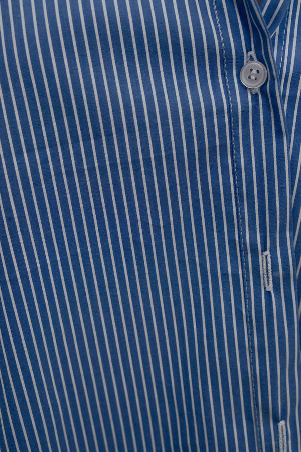 CAMISA RAYAS MANGA ABULLONADA