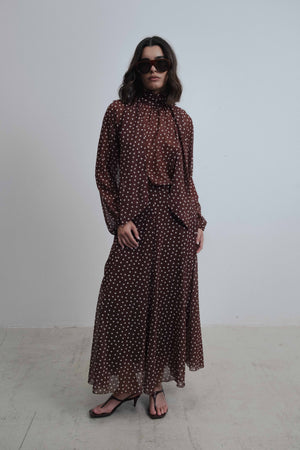 FALDA MIDI LUNARES
