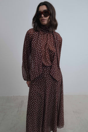 FALDA MIDI LUNARES