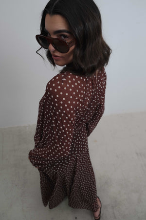 FALDA MIDI LUNARES