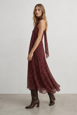 VESTIDO HALTER LUNARES LAZADA