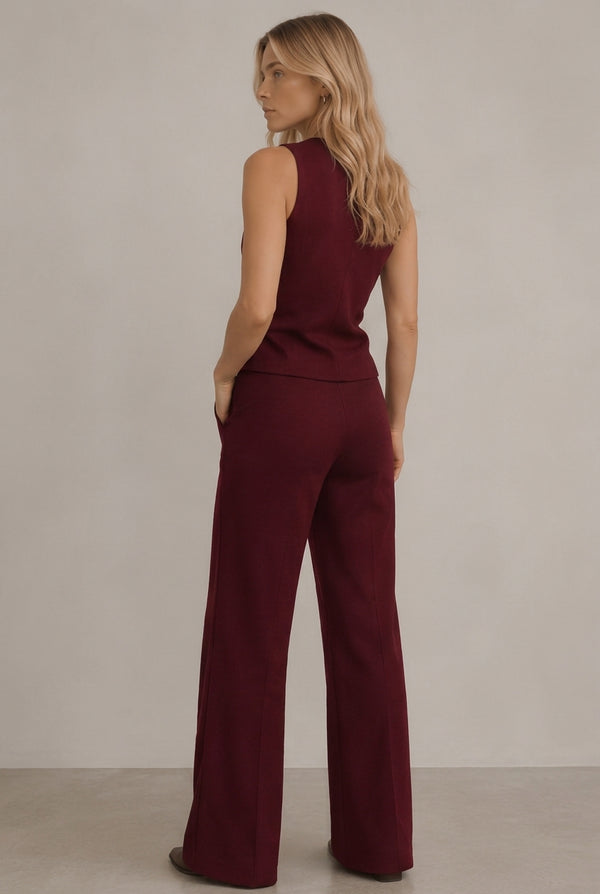 TOP CHALECO PUNTO TEXTURA