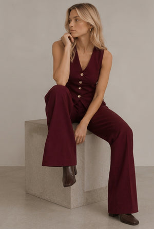 TOP CHALECO PUNTO TEXTURA