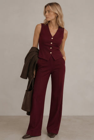 TOP CHALECO PUNTO TEXTURA