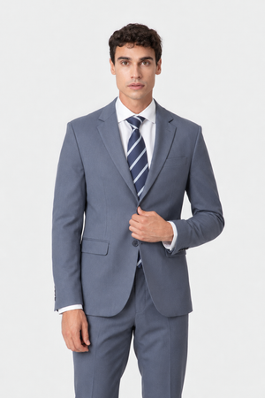 AMERICANA TRAJE CELESTE