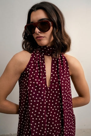 VESTIDO HALTER LUNARES LAZADA
