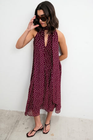 VESTIDO HALTER LUNARES LAZADA