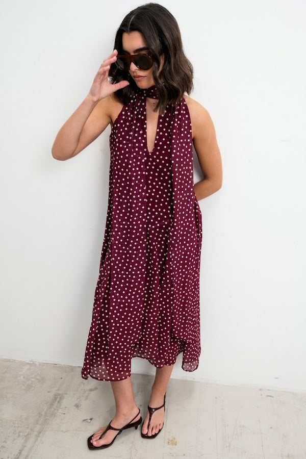 VESTIDO HALTER LUNARES LAZADA