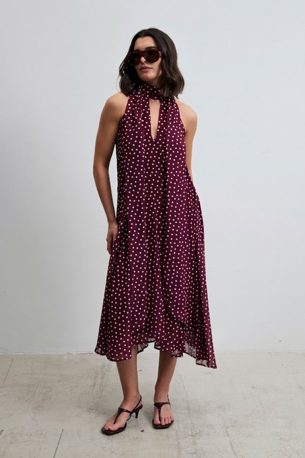 VESTIDO HALTER LUNARES LAZADA