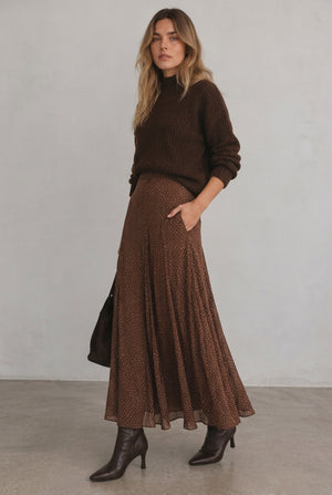 FALDA MIDI LUNARES