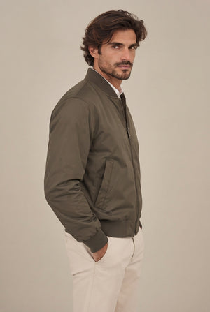 CAZADORA BOMBER VERDE