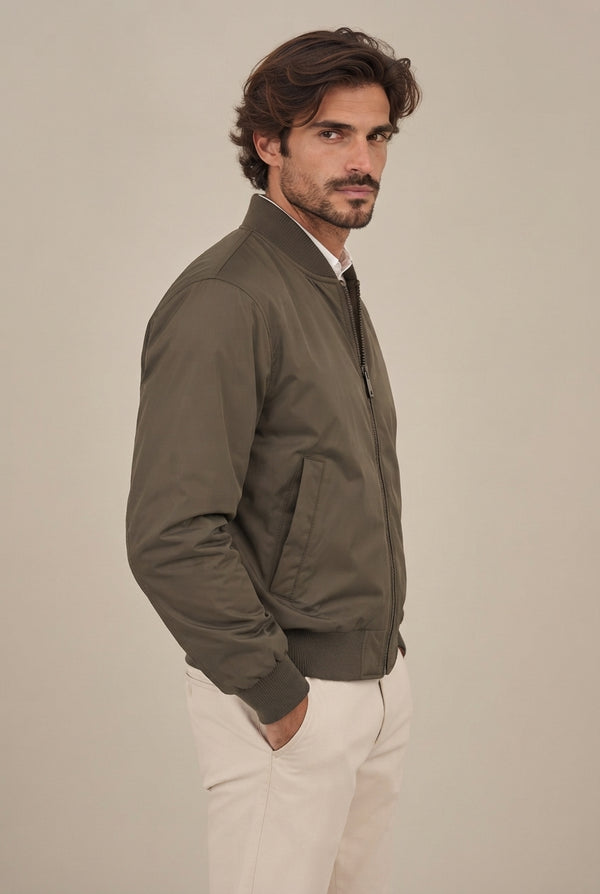 CAZADORA BOMBER VERDE