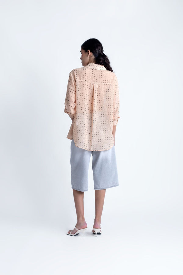 SEMI-TRANSPARENT PRINTED SHIRT