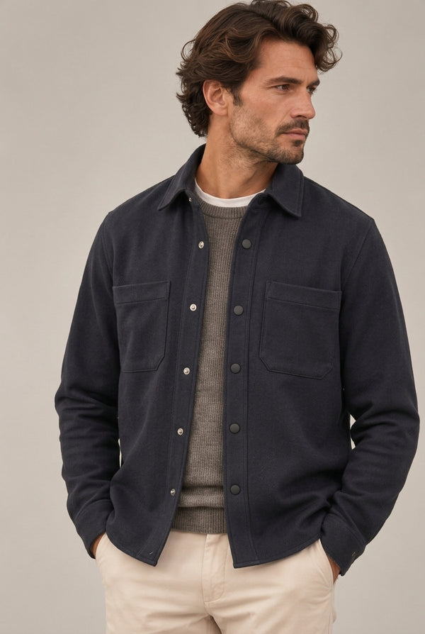 SOBRECAMISA PUNTO AZUL