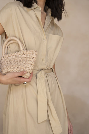 Robe chemise en popeline