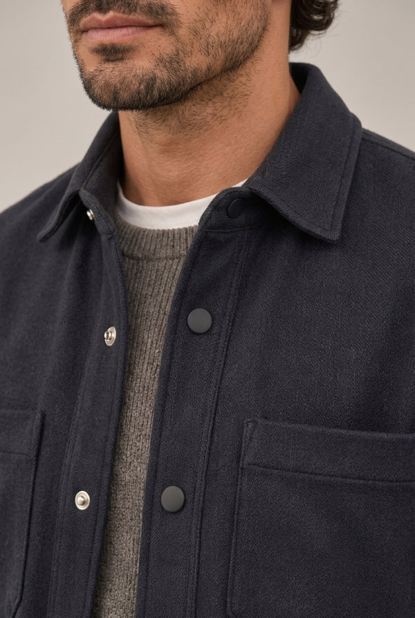 SOBRECAMISA PUNTO AZUL