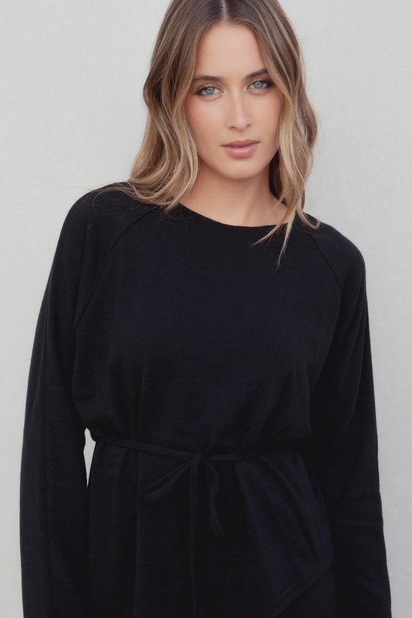 JERSEY FLUIDO CON CINTURON