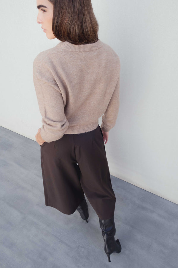 BERMUDA LONG AVEC PLIS