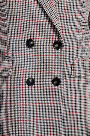 Double-breasted blazer with buttons
