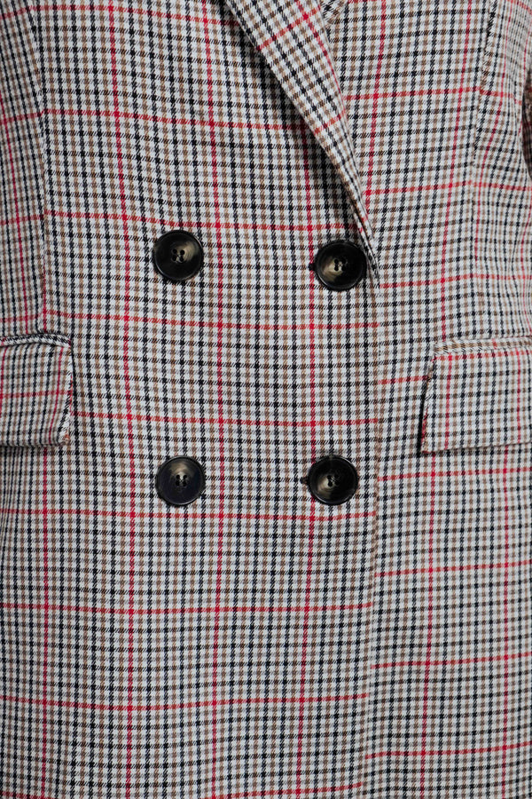 Double-breasted blazer with buttons