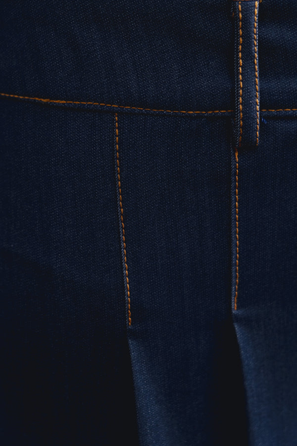 BERMUDA FLUIDA EFECTO DENIM