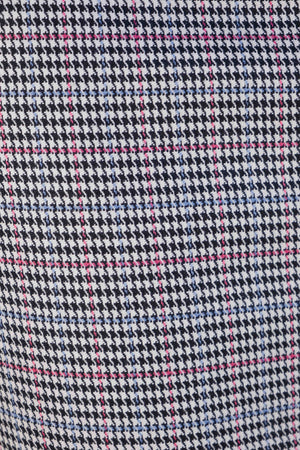HOUNDSTOOTH MIDI SKIRT