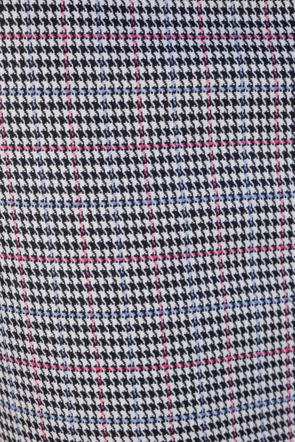 HOUNDSTOOTH MIDI SKIRT