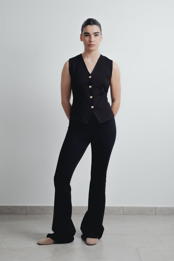 TOP CHALECO PUNTO TEXTURA