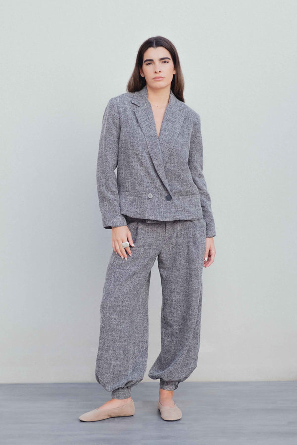 BLAZER ESTRUCTURA CRUZADA CROPPED