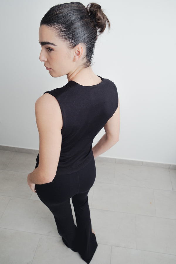 TOP CHALECO PUNTO TEXTURA